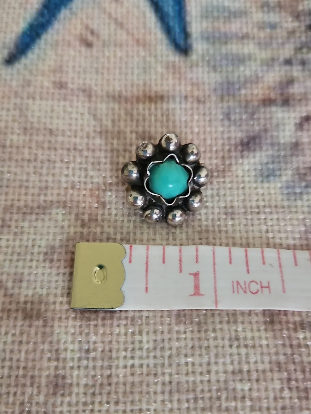 Vintage Sterling Silver Flower Brooch